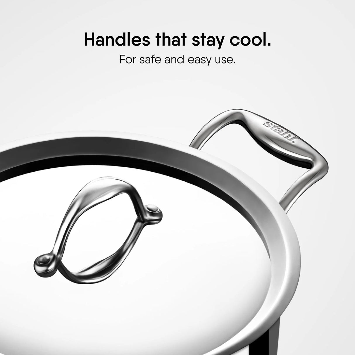 Artisan Series Triply Casserole 4122 – Stainless Steel Saucepot for Gravies, Soups, Curries & Caramelizing