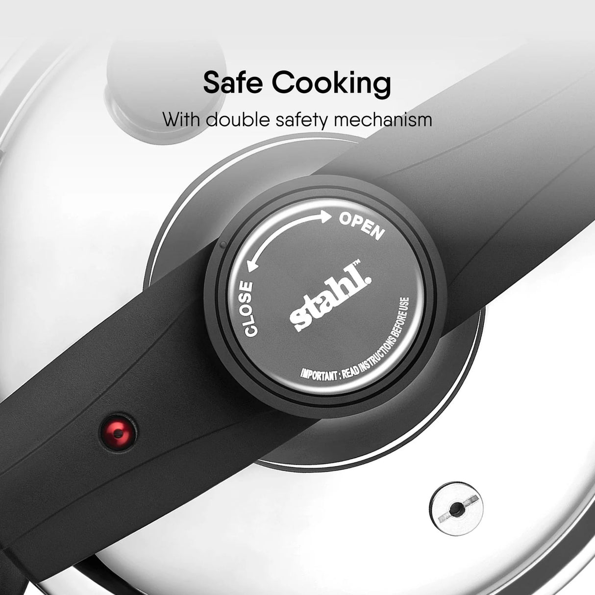 Versatil Triply Stainless Steel Pressure Cooker with Glass Lid – 3L, Induction Friendly 9413
