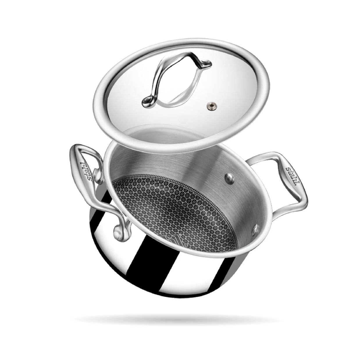 Steel Sauce Pot / Casserole - Triply Artisan Hybrid Series 6120