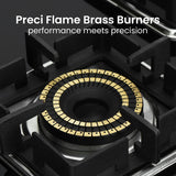 Shine Five Burner Gas Stove/Hob Top Auto Ignition