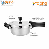Triply Whizz Hammered Pressure Pan – 2L