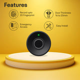 Zuri Smart Lock (Antique Bronze) with YWLOL Digital Wardrobe Lock