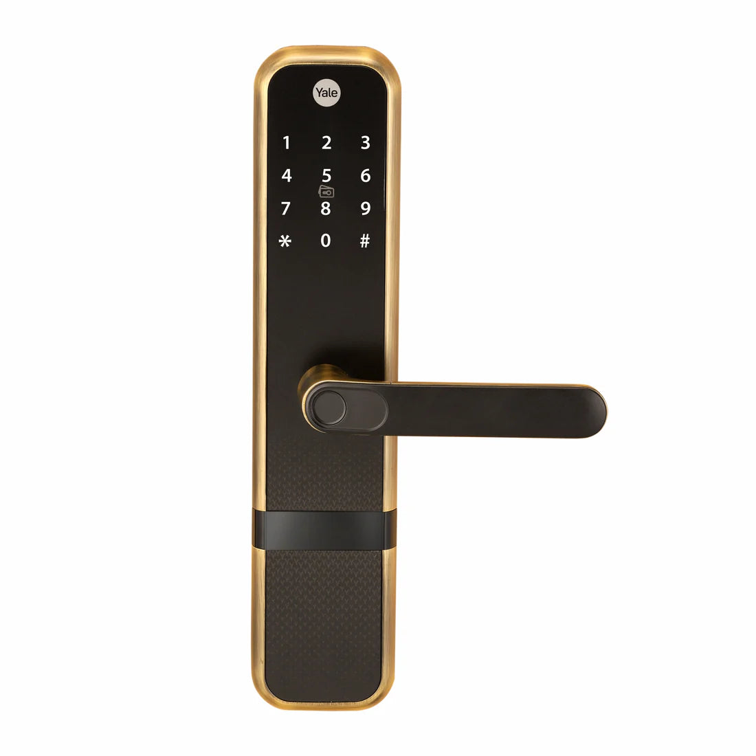 Zuri Smart Lock (Antique Bronze) with 5 way unlocking (Fingerprint, PIN, RFID, Manual Key) and Built-in Bluetooth