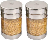 JVL Stainless Steel Air Tight Canister - 225 ml - 2 Pcs