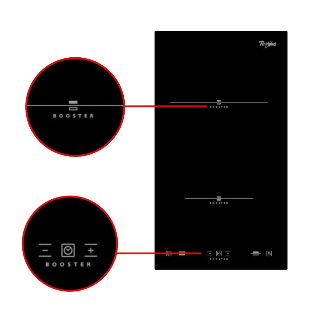 Whirlpool Two Zone Ceramic Domino Induction Hob ACM 712 IX