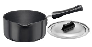 Hawkins Futura 2 Litre Hard Anodised Gas +Induction Base Ezee Pour Saucepan with stainless steel lid  : IAS20S