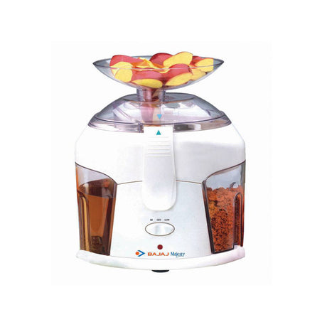 Buy BAJAJ MAJESTY 500-WATT JUICE EXTRACTOR WITH FRUIT TRAY at the lowest price in India at Apnidukaan.com, Save UPTO 50% Off, All India Free Shipping, Click here to see all of our exclusive deals.
