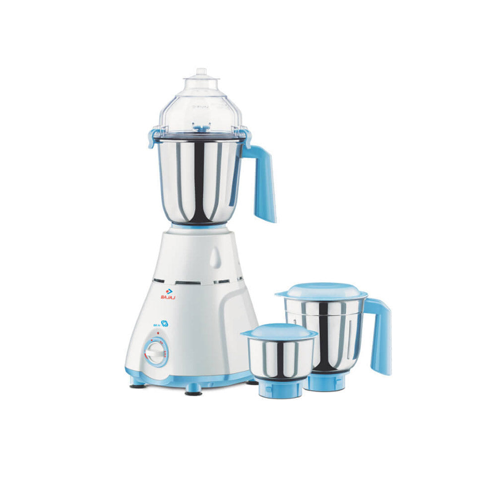 Buy BAJAJ GX 11 750 W MIXER GRINDER WITH 3 JARS (WHITE/BLUE)
 at the lowest price in India at Apnidukaan.com, Save UPTO 50% Off, All India Free Shipping, Click here to see all of our exclusive deals.
