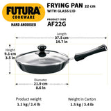 Hawkins Hard Anodised Futura Frying Pan 22 cm