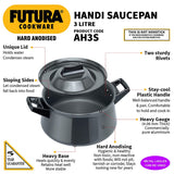 Futura Handi Saucepan 3 L with 2 short handles : AH 3S