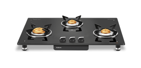 Vidiem Air Silver 3 Burner Cooktop