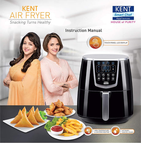 KENT Hot Air Fryer 1350-Watt (Black) -16033