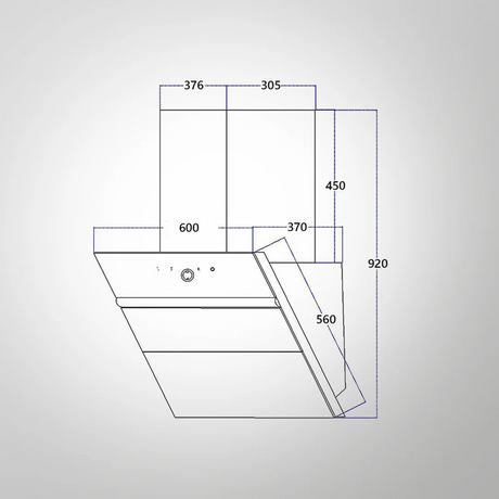 KAFF ALBURY LX DHC 75 Filter-Less Dry Heat Auto Clean Technology Chimney