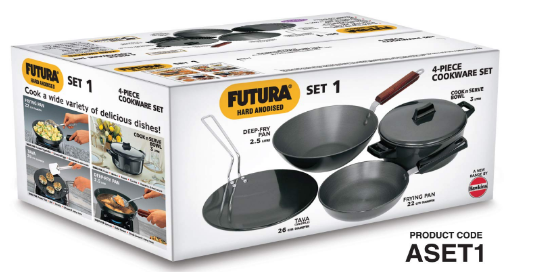 Hawkins Futura Hard Anodised Cookware Set