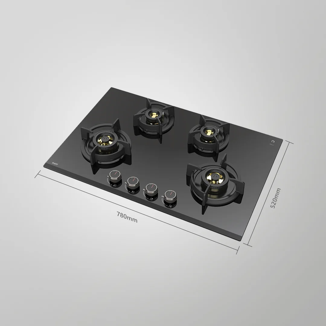 KAFF ASF 784 Tempered Glass WITH FFD AUTO ELECTRIC BUILT IN HOBS