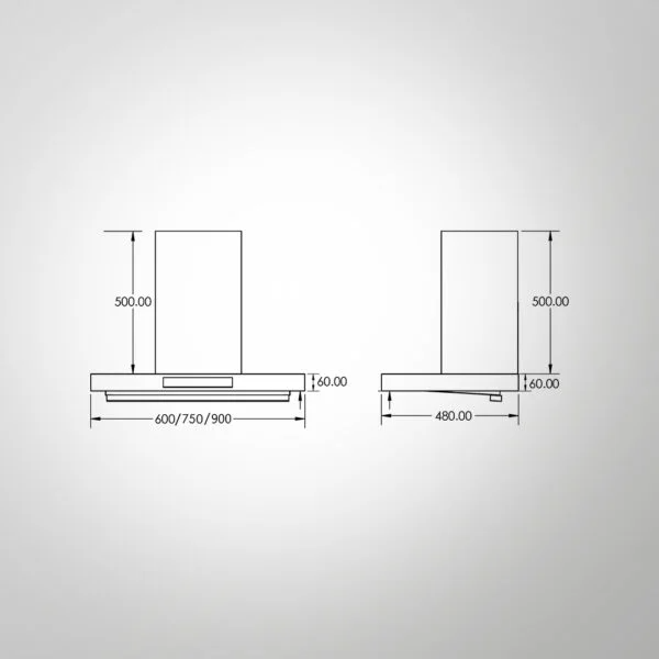 KAFF 75 CM Kitchen Chimney ASHPRO 75DC