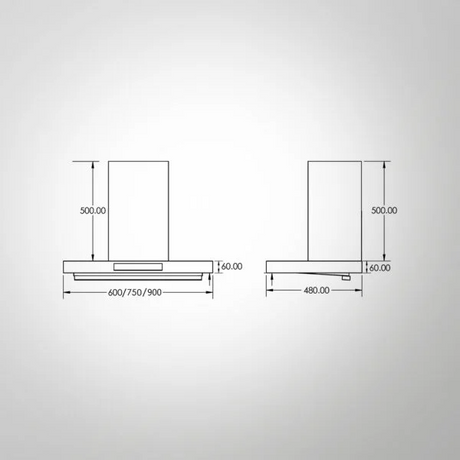 KAFF 75 CM Kitchen Chimney ASHPRO 75DC