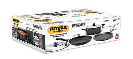 Hawkins Futura Non-Stick Cookware Set INSET1 (3-Pieces)