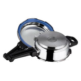 Vinod Platinum Triply Pressure Cooker Flat With Lid - Junior (Induction Friendly)