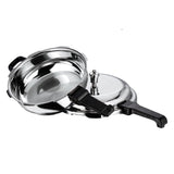 
Vinod Platinum Triply Pressure Cooker Flat With Lid - Senior (Induction Friendly)
