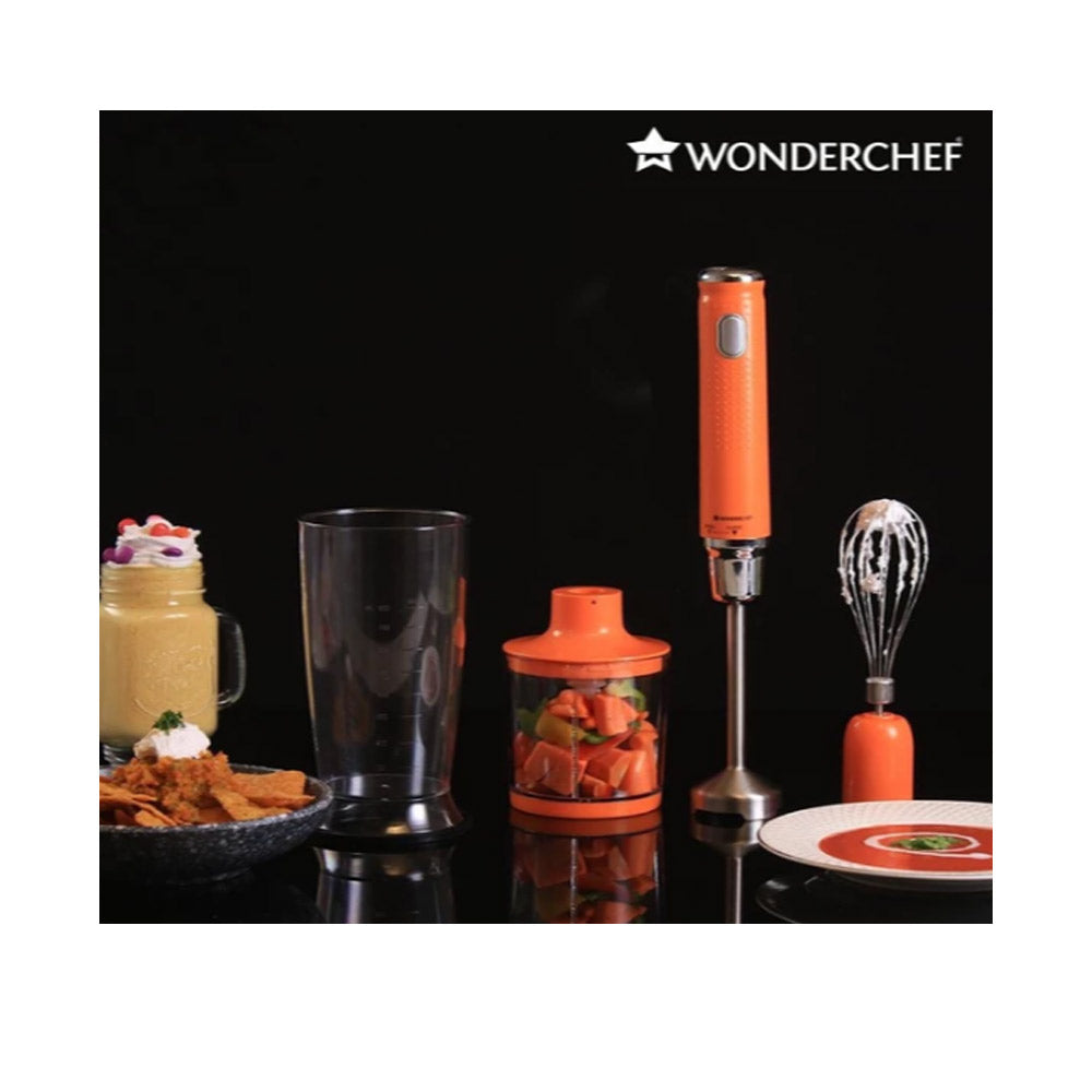 Wonderchef Regalia 350 W Hand Blender 4-In-1 (Orange) - 63152404