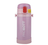 PROBOTT Thermosteel Mini Vacuum Kids hot and Cold Water Bottle with Belt 320ml Pink Color (PB320-02)