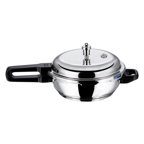 Vinod Stainless Steel Deep Pan Pressure Cooker With Lid - Jumbo (Induction Friendly)