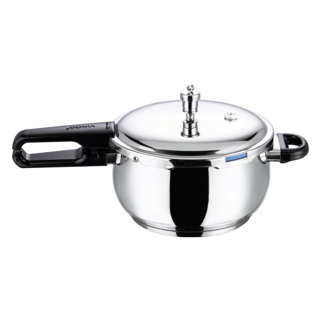 Vinod 18/8 Stainless Steel Splendid Plus Pressure Cooker - 6.5 L (Induction Friendly)