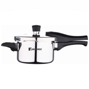 Bergner Argent Triply UnPressure Cooker 1.5 LTR with Triple Security System