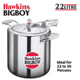 Hawkins Bigboy Pressure Cooker Bigboy 22 Litre: BB22