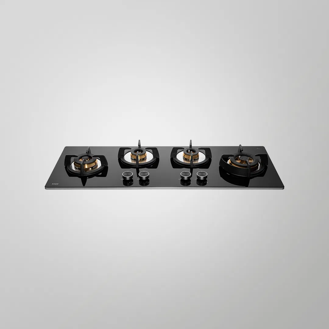 KAFF BLHF 100X BLK Full Brass High Efficiency Burners with FFD Built in Hob