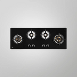 KAFF BLHF 100X BLK Full Brass High Efficiency Burners with FFD Built in Hob