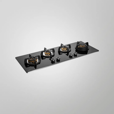 KAFF BLHF 100X BLK Full Brass High Efficiency Burners with FFD Built in Hob