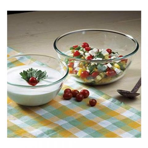 Borosil Mixing Bowl Set, Set of 2, 500ml, Transparent