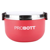 PROBOTT Stainless Steel Steelo Lunch Box -Pink PBH 6014