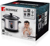 Bergner Elite Stainless Steel Slow Cooker 120W (1.5 Liter) BG-197