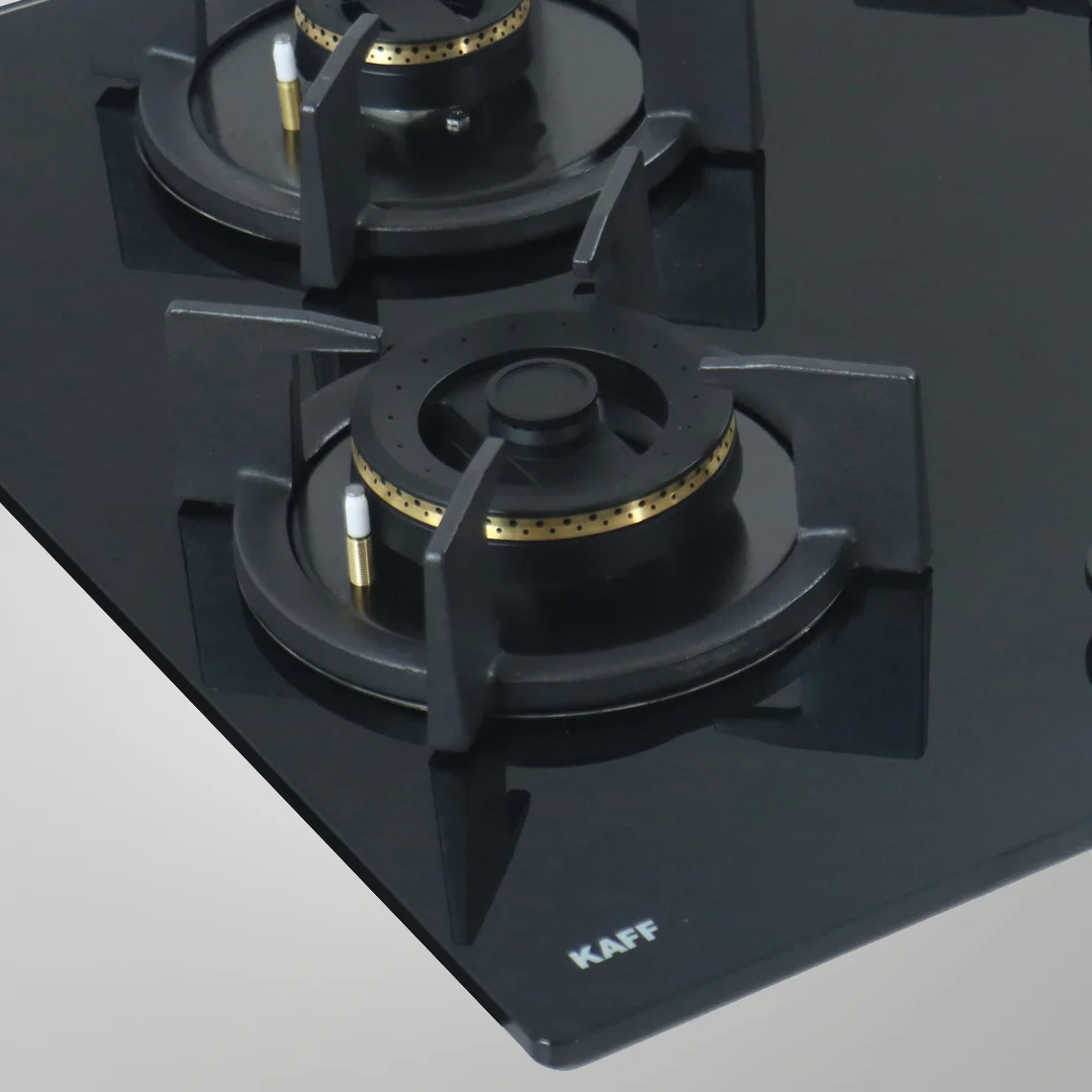  4 High Efficiency Forged Brass Burners Coated in Black