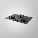 Kaff BZ 783 Built-In Hob, Auto Ignition 3 High Efficiency Forged Brass Burners Coated in Black