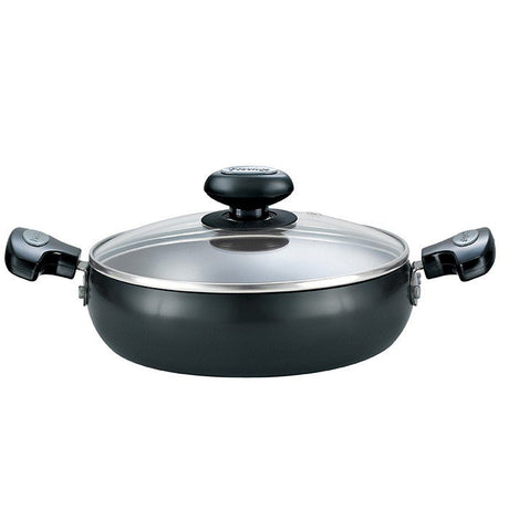 Prestige Hard Anodised Plus Range Of Cookwar Saute Pan With Lid 35040