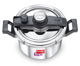 PRESTIGE CLIP ON SVACHH STAINLESS STEEL 5 LTR PRESSURE COOKER WITH GLASS LID 20230