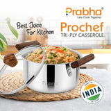 Prochef Casserole With Glass Lid – 3.2L, 20cm