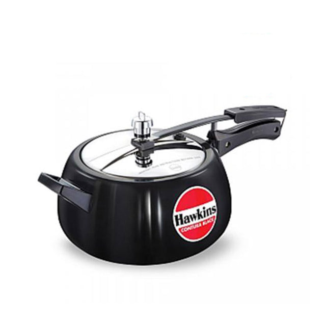 HAWKINS CONTURA BLACK 5 LITRE HARD ANODISED PRESSURE COOKER : CB50
