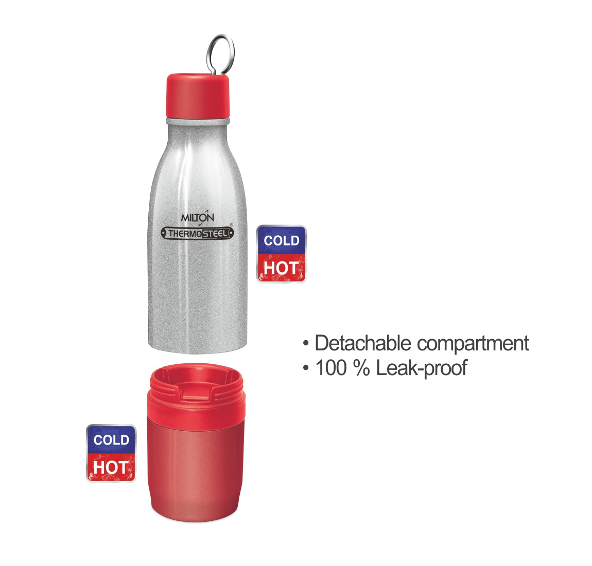 Milton Chai Pani Thermosteel Vaccum Insulated Hot & Cold Water Bottle (800ml) ( Multicolor)