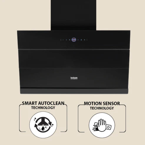 Rosina BLDC Filterless Auto Clean Kitchen Chimney with Motion Sensor & 1600 m³/h Suction