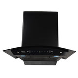 Hindware  Chromia Blk RSN AC 90 cm IN Wall Mounted Chimney