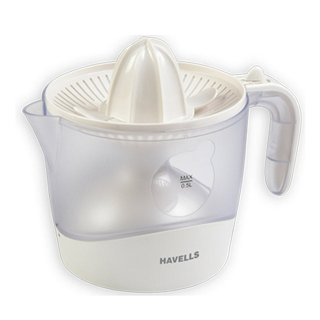 Buy Havells Citrus Press Juicer White (0.5 L) at the lowest price in India at Apnidukaan.com, Save UPTO 50% Off, All India Free Shipping, Click here to see all of our exclusive deals.
