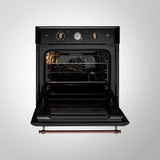 KAFF CLOV 6 BLN 60 cm Built In ELECTRIC OVEN With True Convection Black Retro Finish 60 L