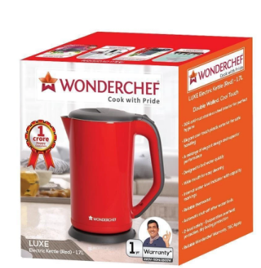 Wonderchef Luxe Kettle Red