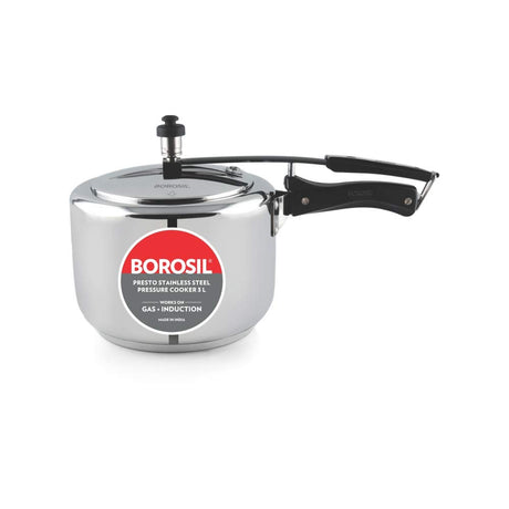 Borosil 3 L Presto Stainless Steel Pressure Cooker