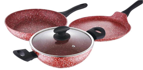 Bergner Granito Mineralia Forged Aluminium Non-Stick Cookware Set